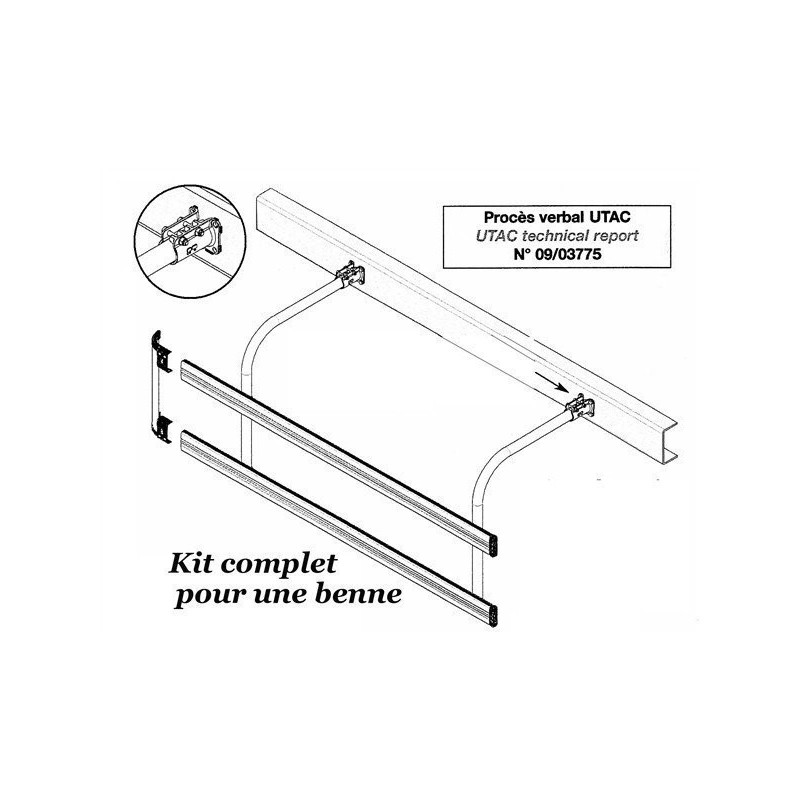 KIT PROTECTION LATERAL COUDE   (pour benne)