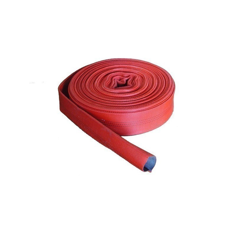 Tuyau plat diamètre 45 rouge enroulable très léger et maniable pour le  transport d'eau sous pression PS 15 bars