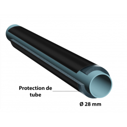 PROTECTION TUBE Ø28mm EP19mm IN-CLAD NOIR ADHESIF LG 1ML