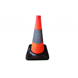CONE LUMINEUX RETRACTABLE fonctionne avec piles 2 x 1.5 v (AAA) non fournies