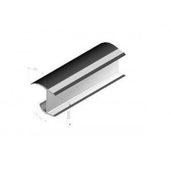 JOINT CONTAINER PVC intérieur 40-41mm gris/noir Barre de 5 mètres - Prix au mètre linéaire